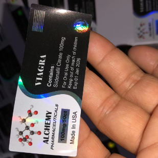 Vigra 100 mg, individuelle Design-Flaschenetiketten aus Kunststoff