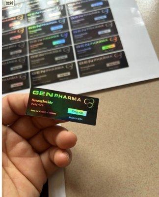Sema10mg PET Material Selbstklebende Peptid-Vial-Etiketten 3ml