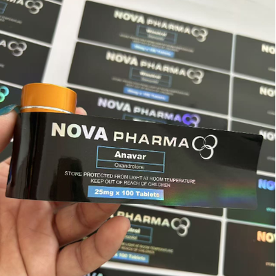 Anavar 20mg Laser-Material PET-Kunststoffflaschen-Etiketten