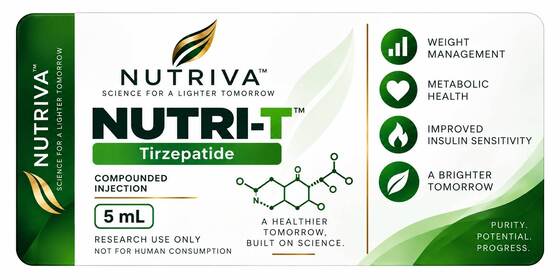 Tirze patide 5mg PVC 3ml Peptid-Vial-Etiketten