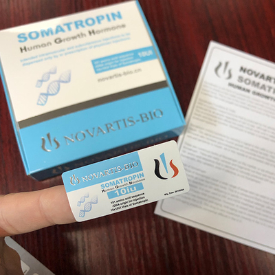 Glänzende Fläschchenetiketten für 2 ml HG 10 IU-Pharmafläschchen