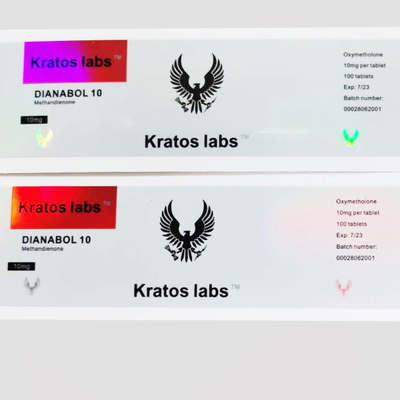 Wasserfeste gestanzte Hologramm-Medikamentenetikettenaufkleber