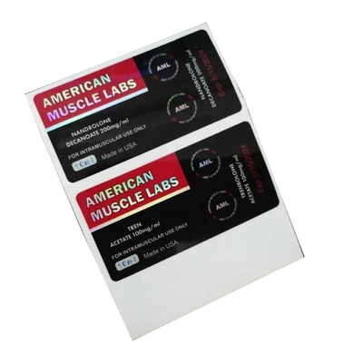 Wasserfeste, glänzende Hologramm-Flaschenetiketten für 10-ml-Fläschchen