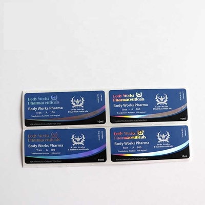 10 ml CMYK-Etiketten für orale Fläschchen, Pillenglasfläschchen